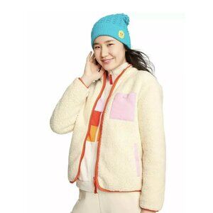 NWT Women's Contrast Pocket Sherpa Jacket LEGO Collection x Target Cream Sz XXS